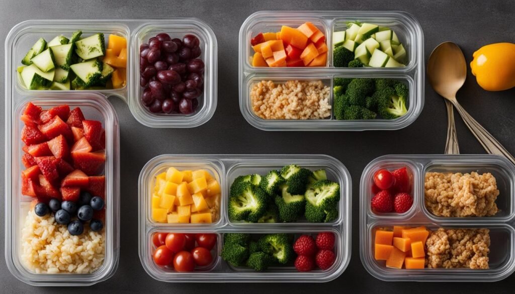 portioned meal containers